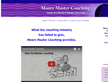Tablet Screenshot of mooremastercoaching.com